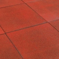 Rubbertegel 50x50x2,5 cm Rood Rubbertegel 50x50x2,5 cm Rood